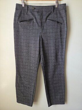 EUC SIMPLY VERA VERA WANG PLAID SKINNY PANTS SIZE L